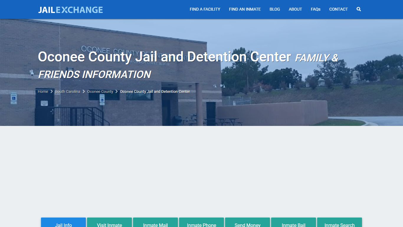 Oconee County Jail and Detention Center Visitation | Mail ...
